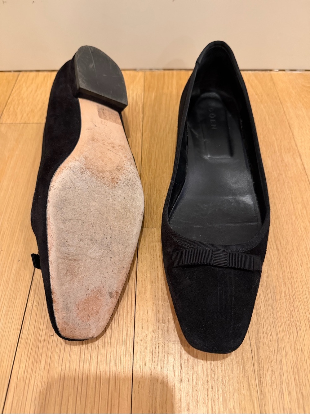 DÔEN Odette Ballerinas - Black Suede - Picture 4 of 5